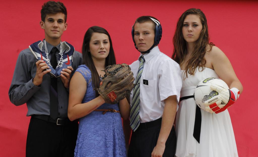 From left to right: Jacob Siwek, Laynee Gomez, Arch Ratliff, Sam DeMarco
