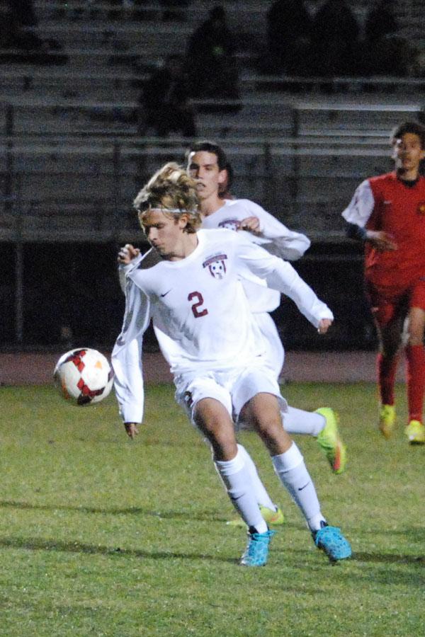 Junior Martin Normell plays on the varsity boys soccer team during his year as a foreign exchange student.