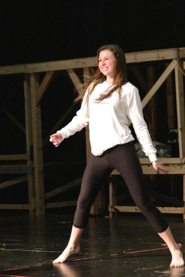 Junior Marlee Fields dances for Moveo Dance Company.