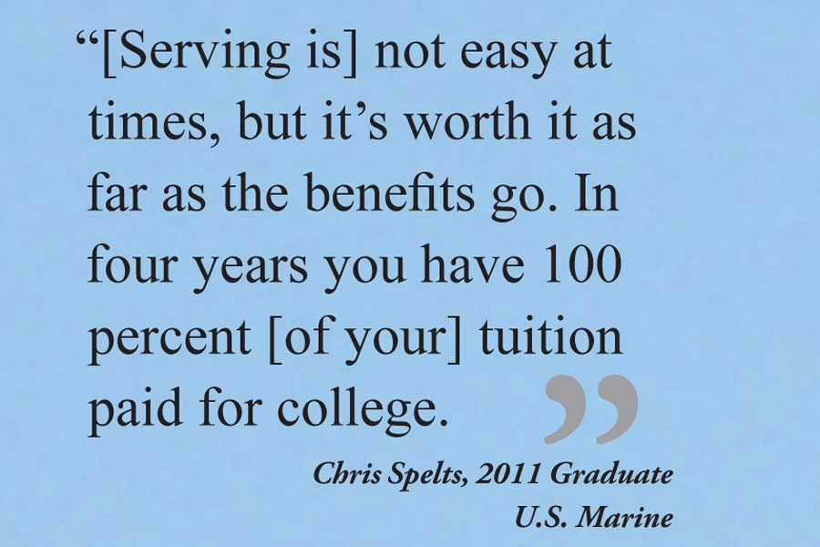 Chris Spelts, 2011 Graduate U.S. Marine 