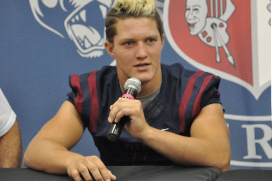 Case Hatch, senior, was named best Arizona defensive player of 2015 by The Arizona Cardinals.