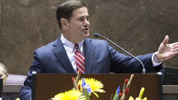 Gov. Doug Ducey delivering his second State of the State speech.