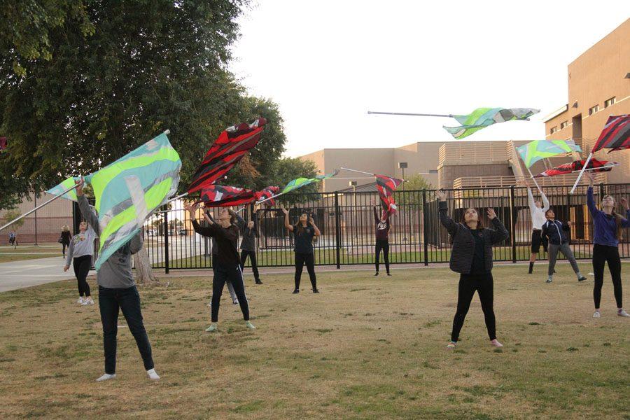 Winter guard attracts new members for 2016-2017