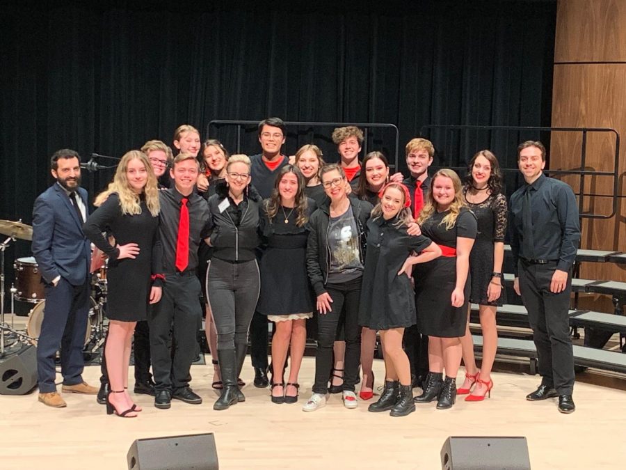 Jazz choir after their performance in the NAU Jazz Madrigal festival from Feb. 6-8.