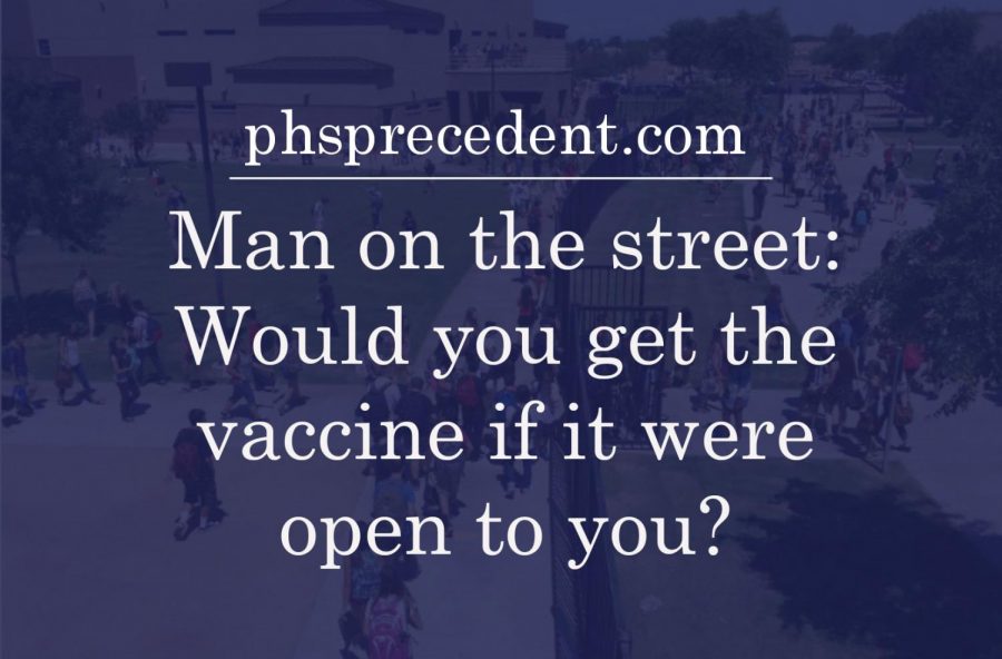 Students were asked if they would take the vaccine if they could. Many students had thought and opinions and shared them.