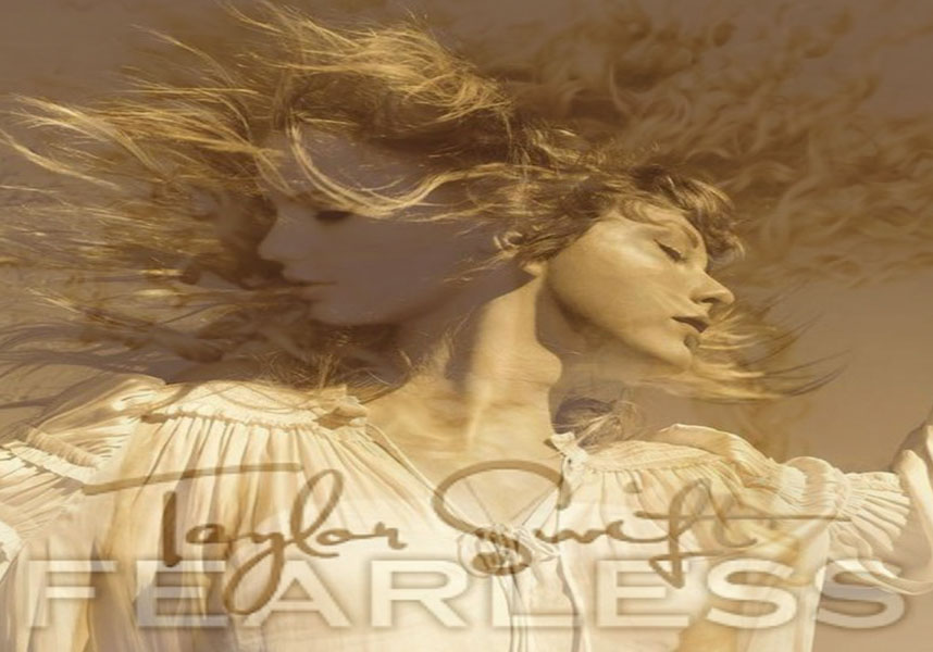 The original Fearless by Taylor Swift was released November 11, 2008, which was the second album of hers. 13 years later, Swift released Fearless (Taylors Version) which is a re-recording under her own terms. The photo above is the original album cover layered over the new over. 