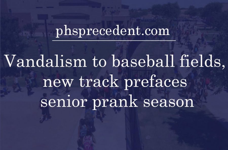 Security cameras caught ten students breaking into campus and vandalizing the new track and baseball fields on Apr.  10. Vandalism to the campus is common during the end of fourth quarter when senior pranks are being planned and carried out. 