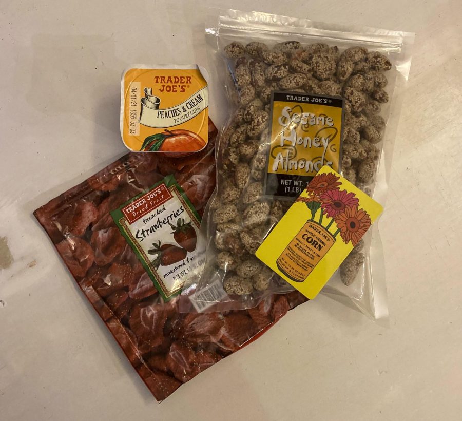 These are just a few of the great snacks offered at Trader Joes.