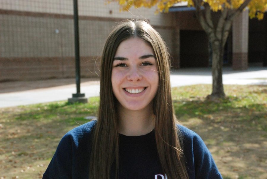 NHS president Moira MacCatherine has collected well over 400 service hours by volunteering in the community. Moira hopes to be a neonatal intensive care nurse and volunteering at hospitals is a step toward her future.