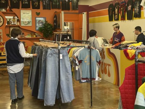 Old Habits Vintage sells curated thrifted clothing to teenagers in Gilbert. 