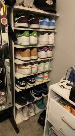 Junior Sammi Cocke has been collecting shoes since her freshman year of highschool. Her shoes are stored in her closet, and the collection is still growing.