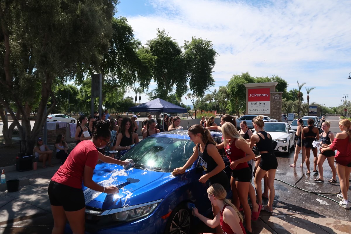 Perry dancers outside of Native Grill to fundraise for the upcoming dance season. Financially the dancers. We’re pleased with the outcome and are ready for the upcoming show season.  